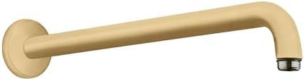 Brazo ducha moderno 16pulg óptica oro cepillado