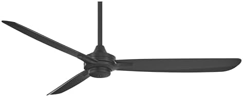 Ventilador techo 3 aspas 60pulg acabado negro carbón