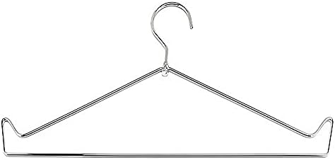 Perchas delantal metal plateado resistente colgador