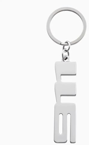 Llavero plateado con logotipo 911