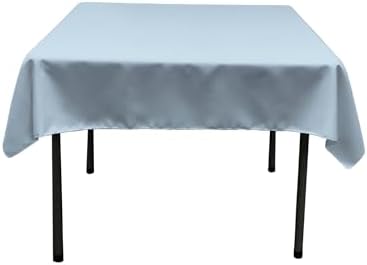 Mantel cuadrado poliéster 58x58pulg azul claro