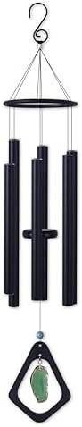 Campanillas viento negro grande 30" tono profundo