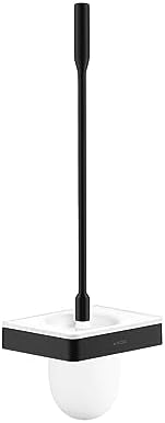 Escobilla inodoro universal SoftSquare soporte pared negro