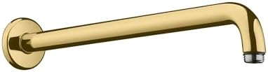 Brazo ducha moderno 16" óptica dorado pulido