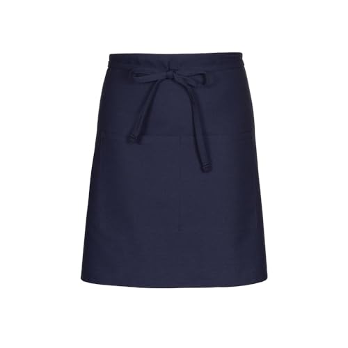 Delantal Bistro con 2 Bolsillos Azul Marino