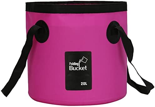 Cubo plegable contenedor agua 20L para camping y viajes