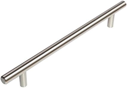 Tirador gabinete níquel satinado 7.5pulg pack 10