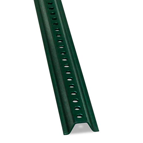 Poste señalización en U 6ft acero esmaltado verde