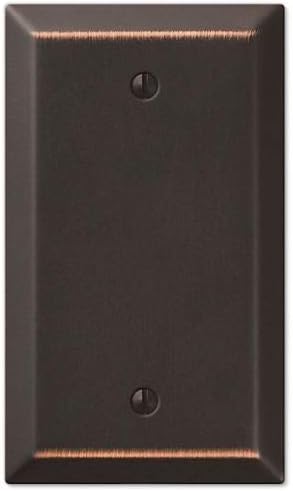 Placa interruptor pared metal bronce palanca GFI