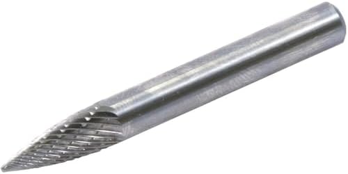 Fresa carburo tungsteno vástago 1/4pulg gris oscuro