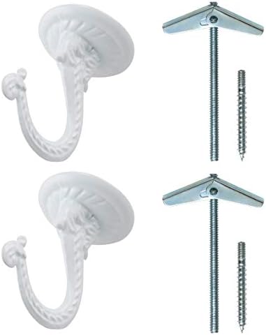 2 Ganchos Techo 1.5" Resistentes con Accesorios