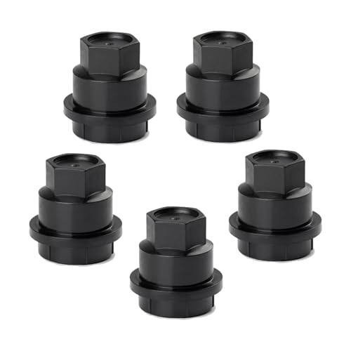 5 Tapas Negras Tuercas Llanta Chevy S10 Blazer GMC Jimmy