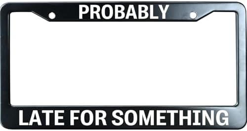 Marco matrícula acero inox humorístico para auto