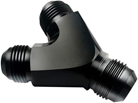 Adaptador 6AN a AN6 rosca macho aluminio negro