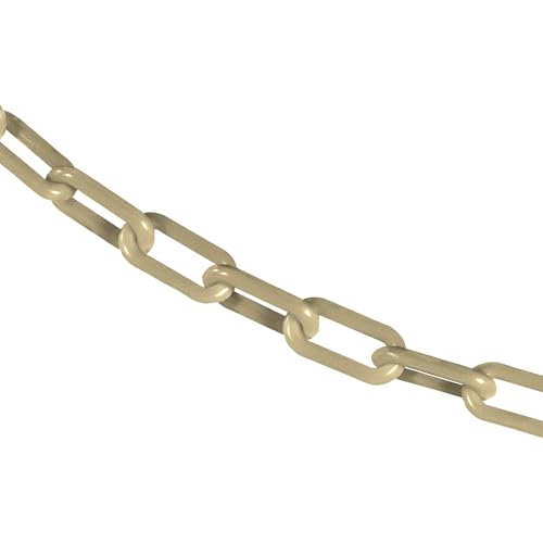Cadena barrera plástico bronceado militar 1.5pulg 100ft