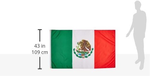 Banderas México poliéster 3x5'}