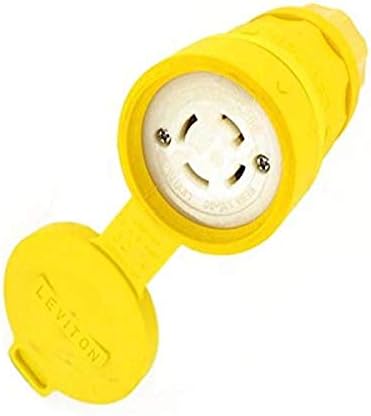 Conector bloqueo 30A 250V grado industrial amarillo