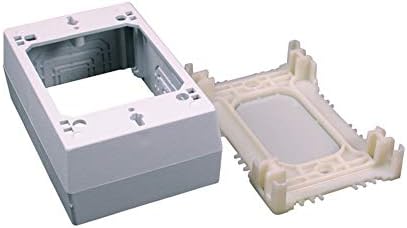Caja organizadora pared datos baja voltaje 1 pza blanco