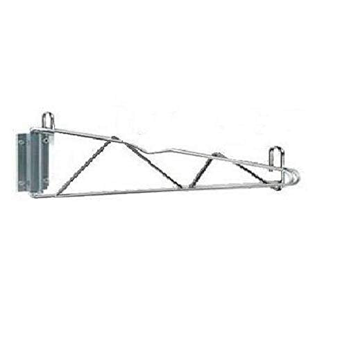 Soporte fijo para estante alambre 24" cromado