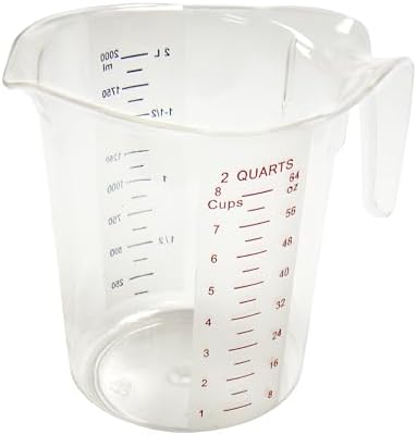 Vaso medidor 2qt transparente policarbonato