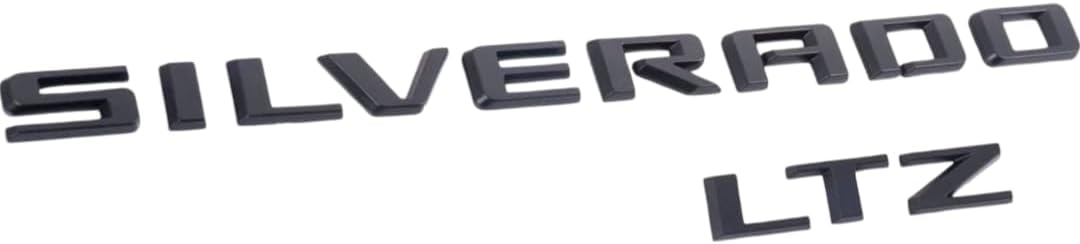 4 Pack Emblemas Silverado Plus LTZ 2019-25 3D Negro