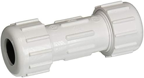 Acoplamiento compresión PVC IPS 1/2pulg blanco