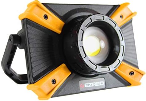 Luz trabajo recargable microUSB 1000lm negro naranja