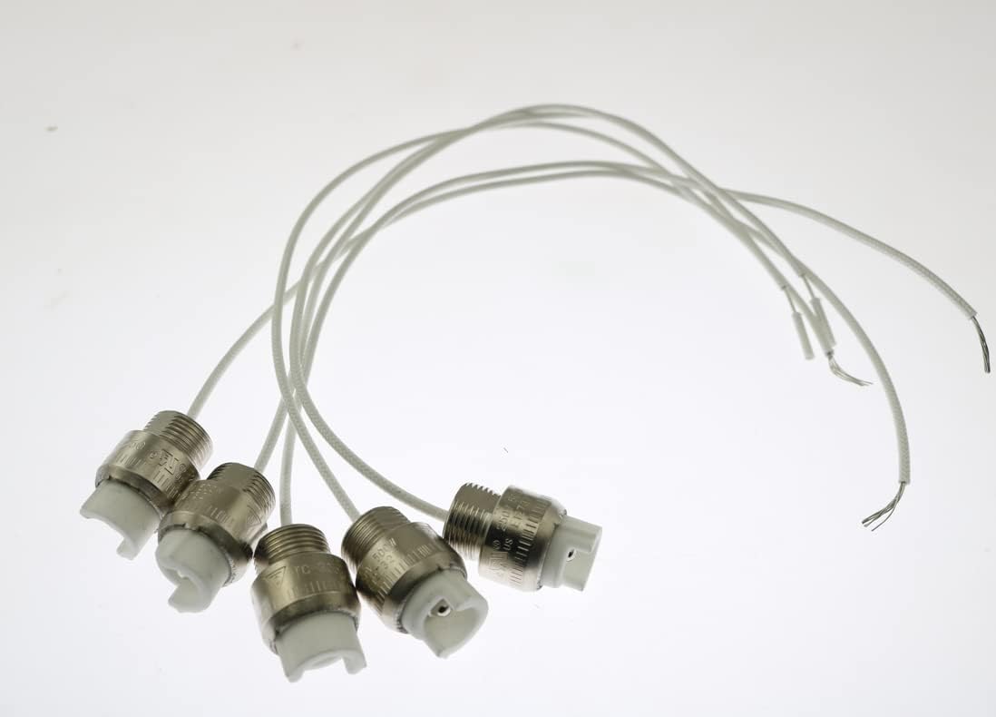 5 Pzas Soporte Lámpara R7S Cerámica Conector Metal
