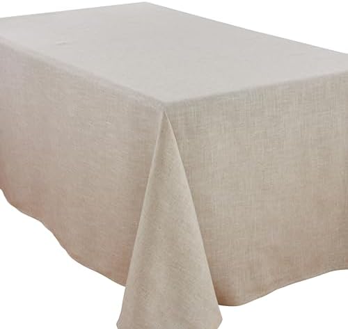 Mantel poliéster lino 90x132pulg sin borde vainica