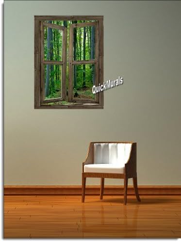 Mural pared 35.8x47.6pulg diseño cabina madera