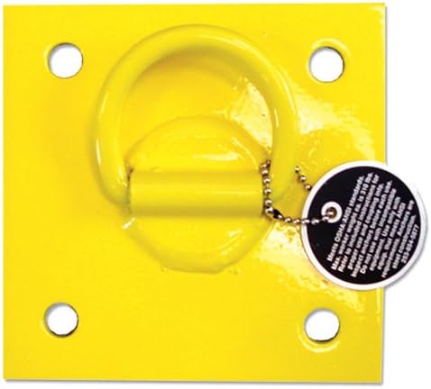 Anclaje pared atornillado 6x6pulg color amarillo