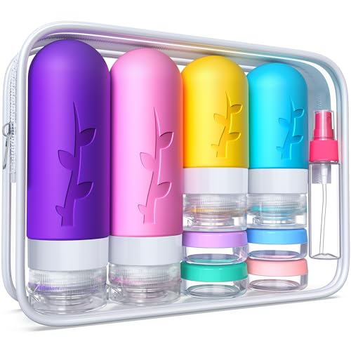 Botellas viaje TSA aprobadas silicona 3oz 2oz rellenables