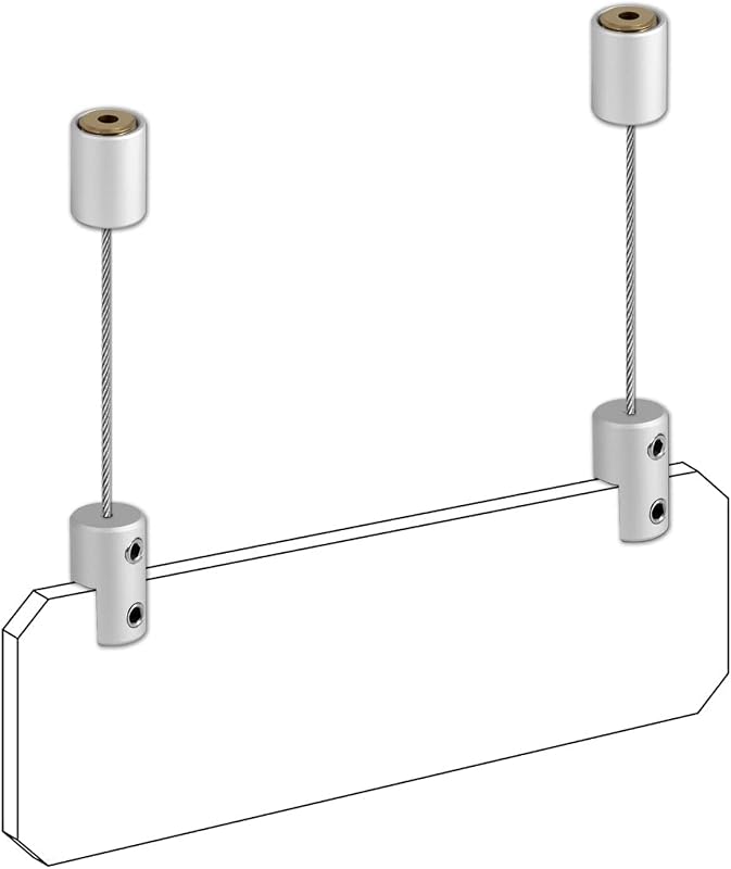 Colgador techo aluminio para cuadros acrílicos