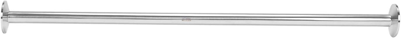 Tubo sanitario acero inox 304 abrazadera triple 1.5pulg 24pulg