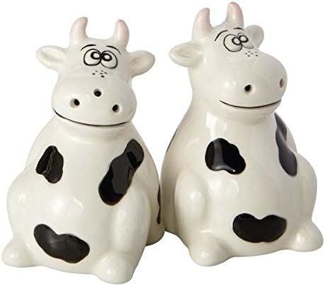 Salero y pimentero cerámica vacas