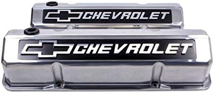 Cubierta válvulas aluminio pulido Chevy bloque pequeño par