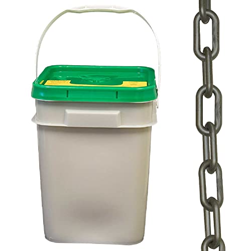 Cadena Barrera Plástico Resistente 120" Plateado