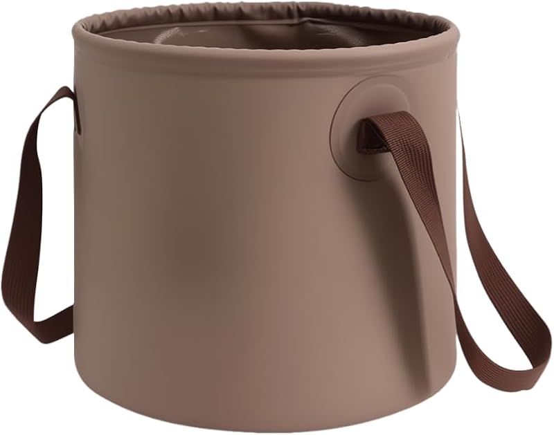 Cubo plegable PVC 5gal con asa uso portátil