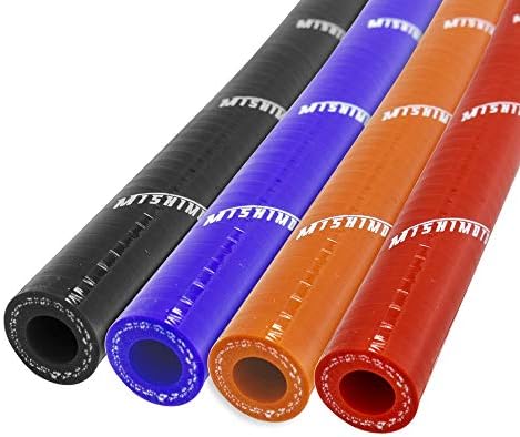 Manguera vacío silicona 10mm x 100cm naranja