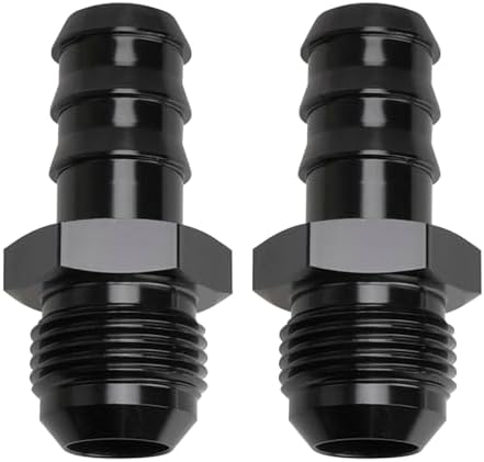 Adaptador manguera aluminio 10AN macho a 5/8 púas set 2