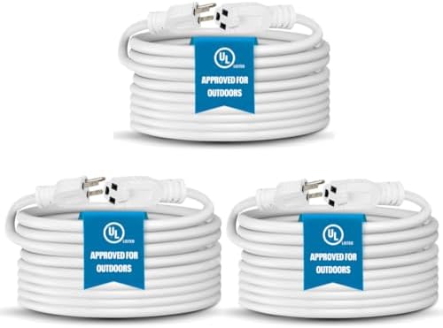 Cable extensión resistente 16/3 15ft UL certif. pack 3
