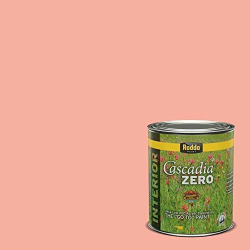 Pintura semibrillante interiores en uno cuarto de galón rosa