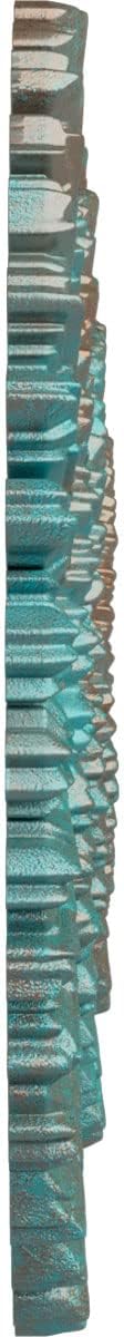 Medallón techo Eryn 61x9cm pintado a mano pátina verde