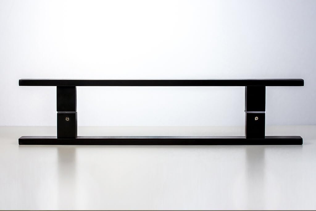 Manijas puerta acero inox negro 12pulg vidrio