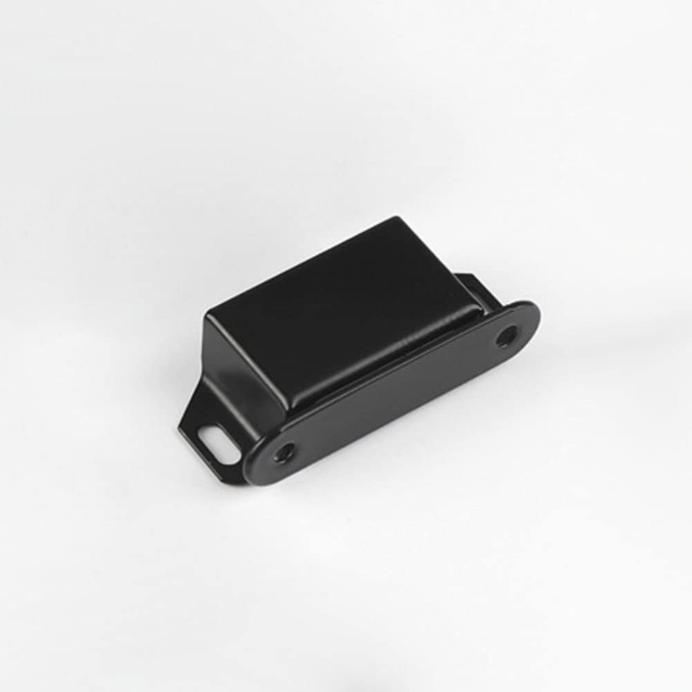 Pestillo puerta gabinete imán 20lb negro pack 8