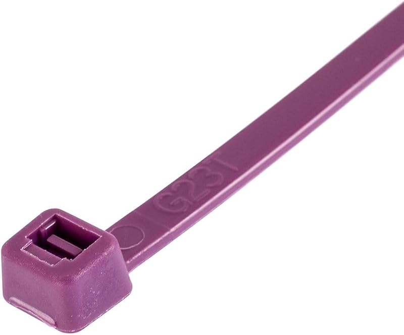 Bridas cremallera moradas 8" 1000uds 50lb resist UV