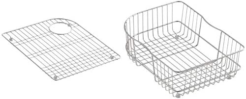 Estante inferior lavabo 14.7x18pulg acero inox con cesta alambre