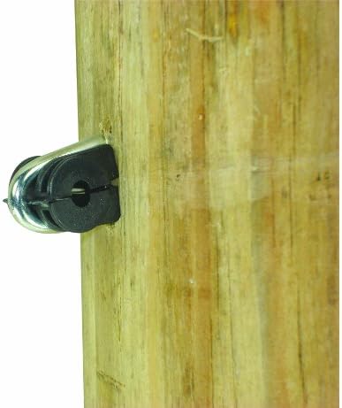 Grapa poste madera cable aislante abrazadera negro