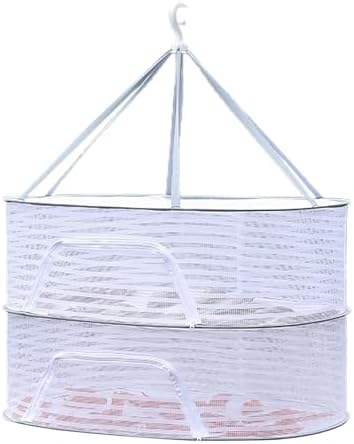 Red secado plegable con cremallera doble capa blanco