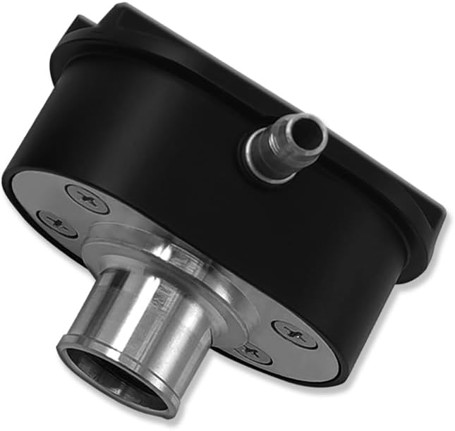 Kit cubierta válvula PCV ovalada aluminio negro con ojales